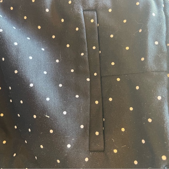 Liz Claiborne Career Petite Cropped Emma Classic Pants 10‎ Polka Dot Mid Rise - Picture 6 of 8